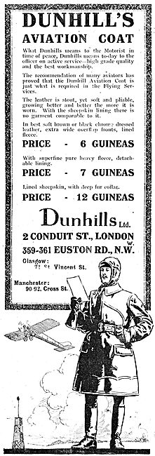 Dunhill's Aviation Coats From 6 Guineas                          