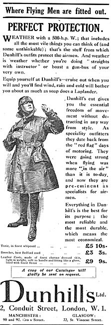 Dunhill Flying Kit - Perfect Protection For Airmen               