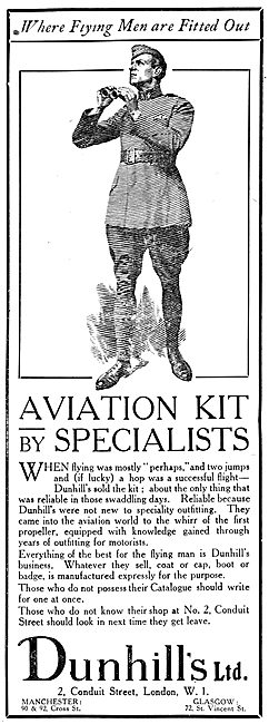 Dunhills Aviation Kit - Dunhills RFC & RNAS Aviation Clothing    