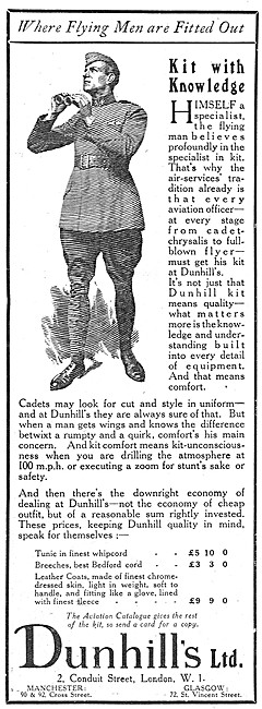 Dunhills RFC & RNAS Uniforms 1917                                
