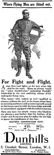 Dunhills Leather Combination Flying Suit                         