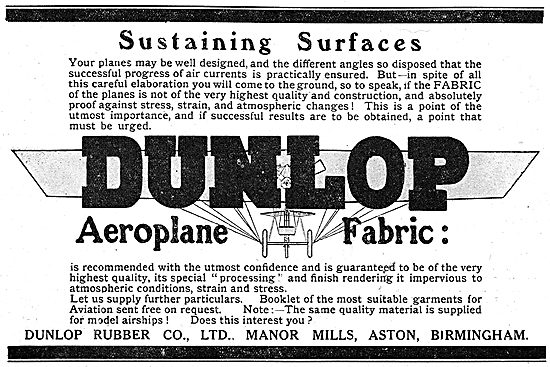 Dunlop Aeroplane Fabric                                          