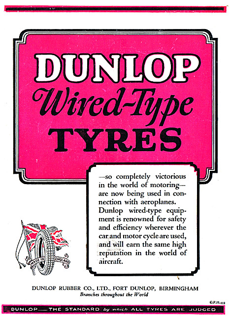 Dunlop Wired-Type Tyres                                          