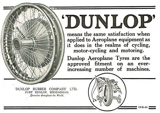 Dunlop Aeroplane Tyres                                           
