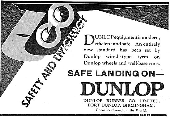 Dunlop Aeroplane Wheels & Tyres                                  