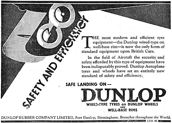 Dunlop Safety And Efficiency For Aircraft                        