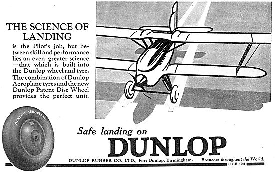 Dunlop Patent Disc Wheel For Aircraft.                           