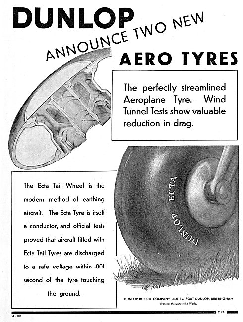 Dunlop Streamlined Aero Tyres                                    