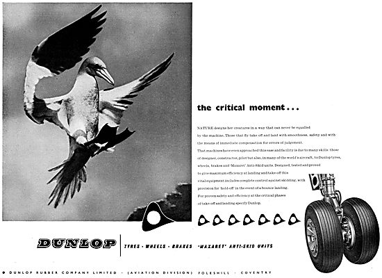 Dunlop  Aviation Division Wheels, Tyres & Brakes  Maxaret        