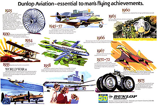 Dunlop Aviation Products 1975                                    