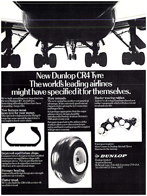 Dunlop CR4 Aircraft Tyres                                        