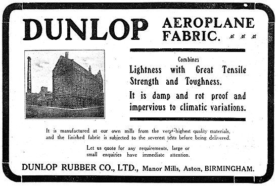 Dunlop Aeroplane Fabric - Manor Mills Aston                      