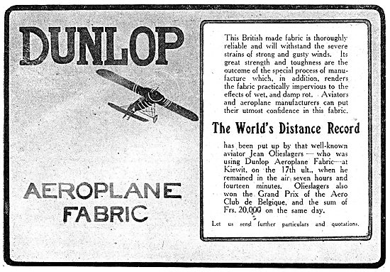 Dunlop Aeroplane Fabric                                          