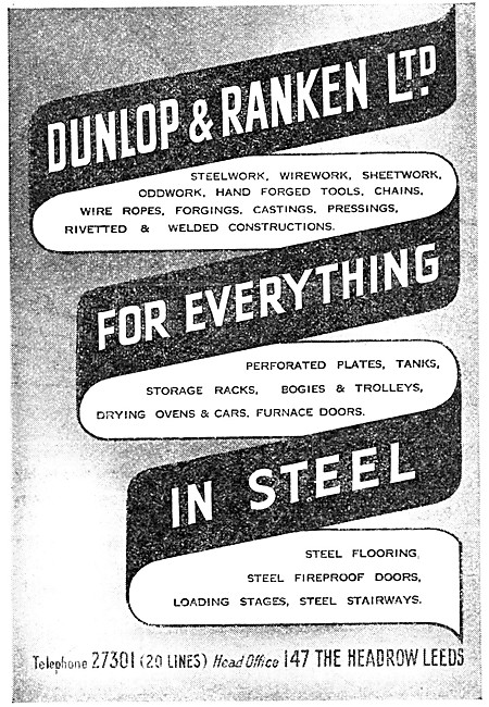 Dunlop & Ranken Manufacturers In Steel                           