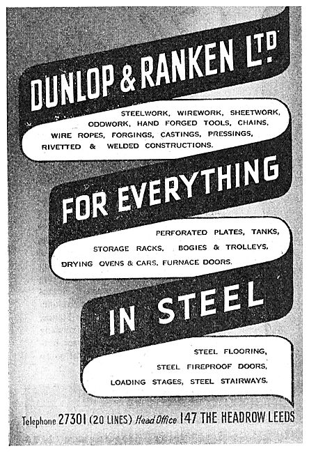 Dunlop & Ranken. Steel Stockist. Structural Steelwork            