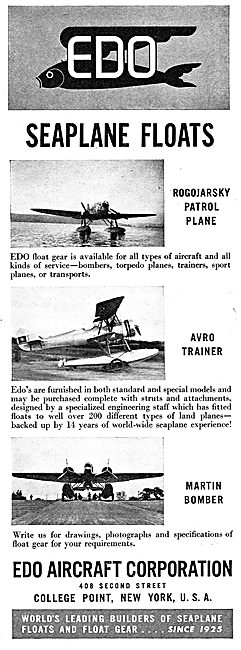 EDO Aircraft Corporation : EDO Seaplane Floats                   