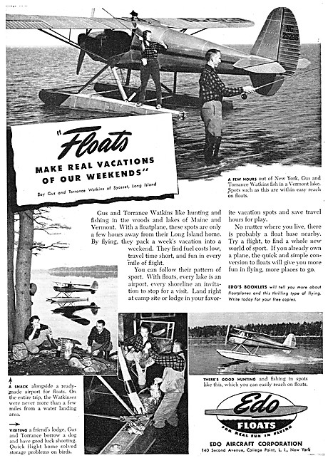 EDO Aircraft Corporation : EDO Seaplane Floats                   