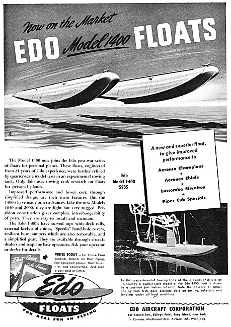 EDO Aircraft Corporation : EDO Aircraft Floats                   
