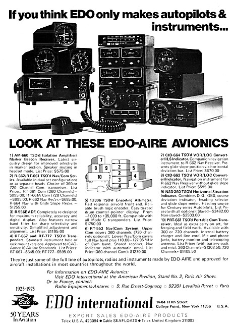 EDO International Edo-Aire Avionics                              