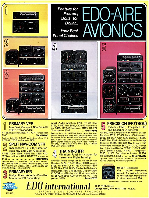 EDO International Edo-Aire Avionics                              