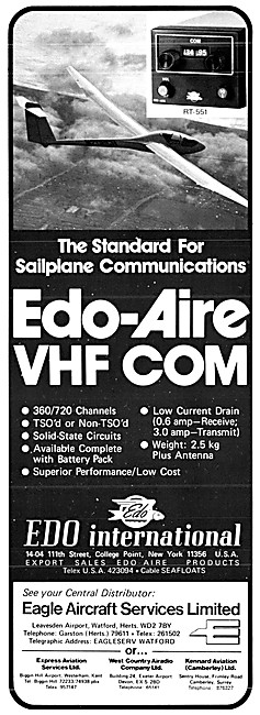 EDO International Edo-Aire Sailpane VHF Com                      