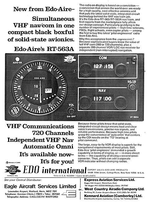 EDO International Edo-Aire RT-563A Nav/Com                       