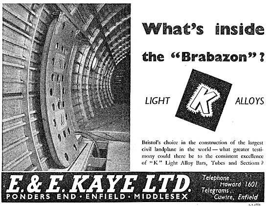 E & E Kaye Light Alloy Bars, Tubes & Sections                    