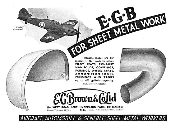 E.G.Brown Aircraft Sheet Metal Work                              