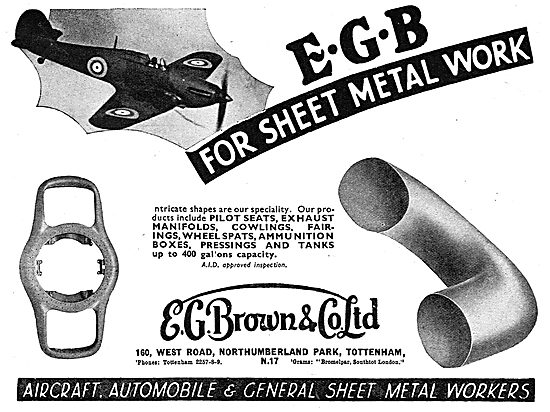 E.G.Brown Aircraft Sheet Metal Work                              