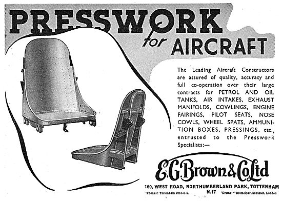 E.G.Brown - Sheet Metal & Presswork For The Aircraft Industry    