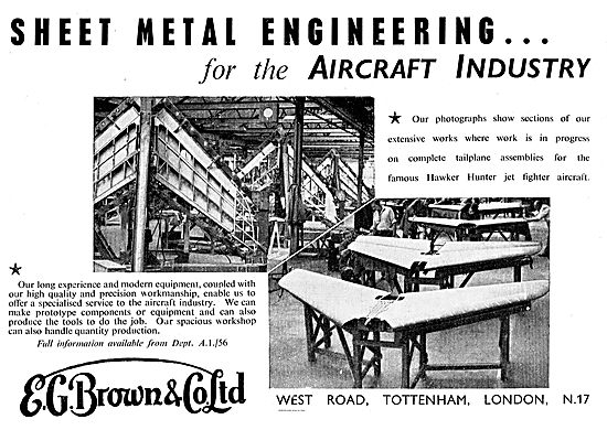 E.G.Brown Sheet Metal Work For The Aviation Industry             