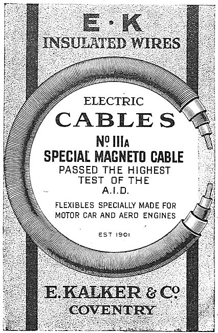 E.Kalker & Co. E:K Insulated Wires For Aircraft                  