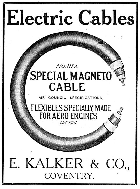 E.Kalker & Co. No 111a Special Magneto Cable                     