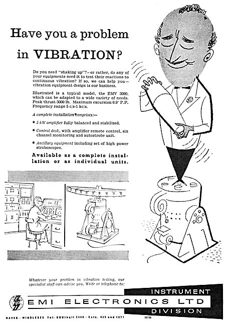 EMI Electronics. Engineering Vibration Test Equipment            