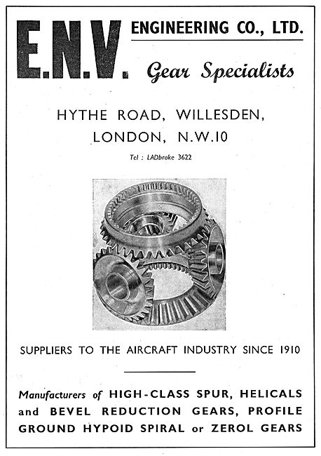 ENV Engineering. Hythe Road, Willesden. Gear Specialists         