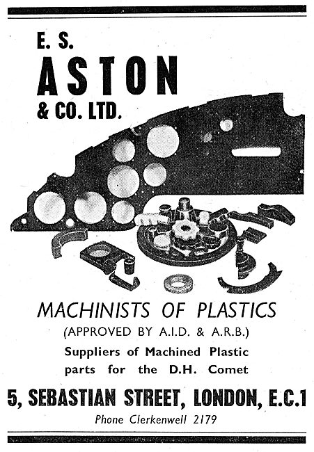 E.S. Aston - Machinists Of Plastics For The Aircraft Industry    