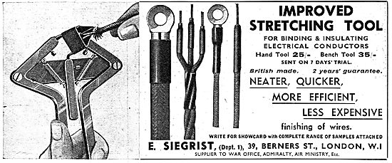 E.Siegrist : Improved Stretching Tools For Electrical Wiring     