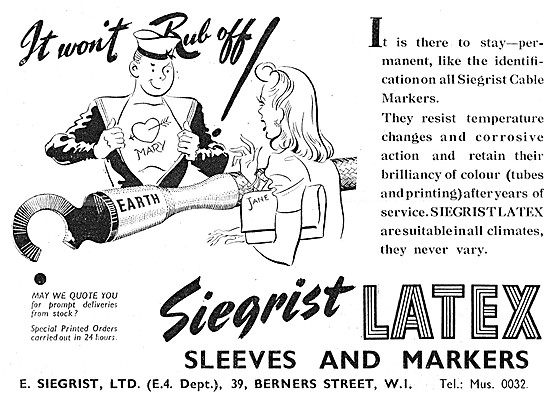 E.Siegrist Latex Sleeves & Cable Markers                         