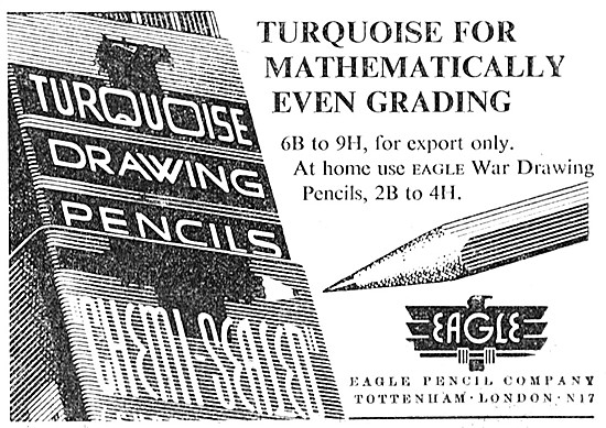 Eagle Chemi-Sealed Turquoise Drawing Pencils                     
