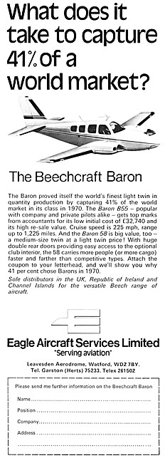 Eagle Aircraft Services Beechcraft Baron                         