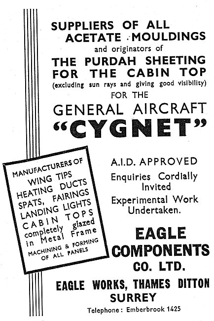 Eagle Components Acetate Mouldings. Purdah Sheeting              