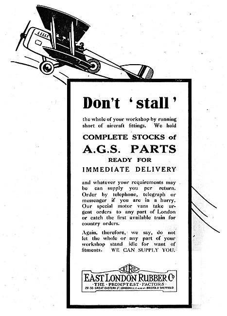 East London Rubber Company - Aircraft Parts Factors              