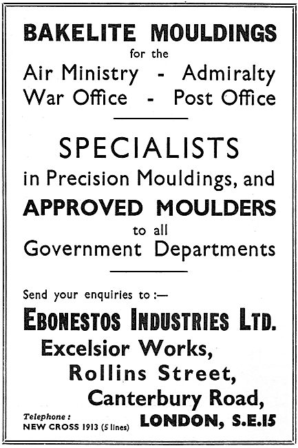 Ebonestos Bakelite Mouldings                                     