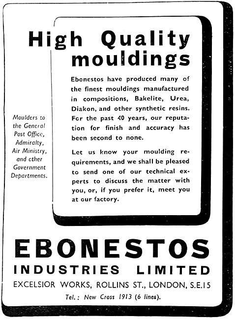 Ebonestos Bakelite Mouldings                                     