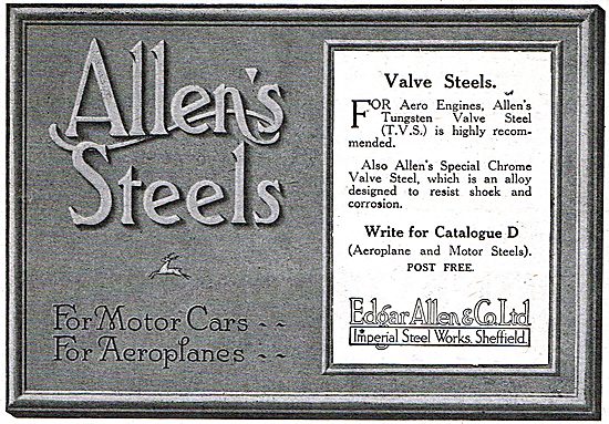 Edgar Allen & Co - Valve Steels For Aero Engines                 