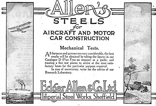 Edgar Allen & Co - Aircraft Steel                                