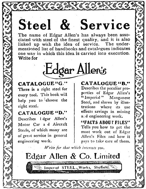 Edgar Allen & Co - Expert Steelmakers                            