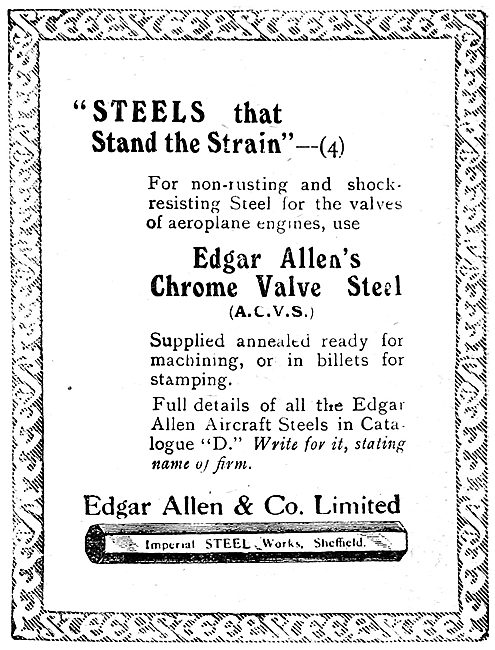 Edgar Allen & Co - Steels For Aircraft                           