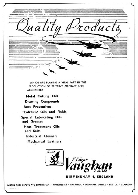 Edgar Vaughan Rust Preventatives & Metal Cutting Oils            