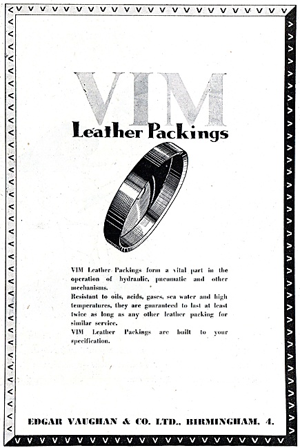 Edgar Vaughan VIM Leather Packings                               